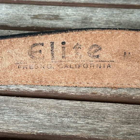 Vintage 90s Western Leather Belt - Picture 7 of 7